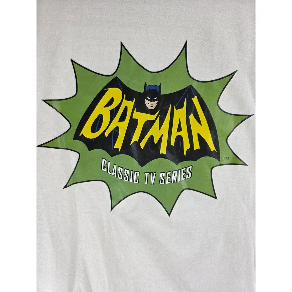 BATMAN CLASSIC TV SERIES Graphic T Shirt‎ White Short Sleeve Mens Small - Picture 2 of 4